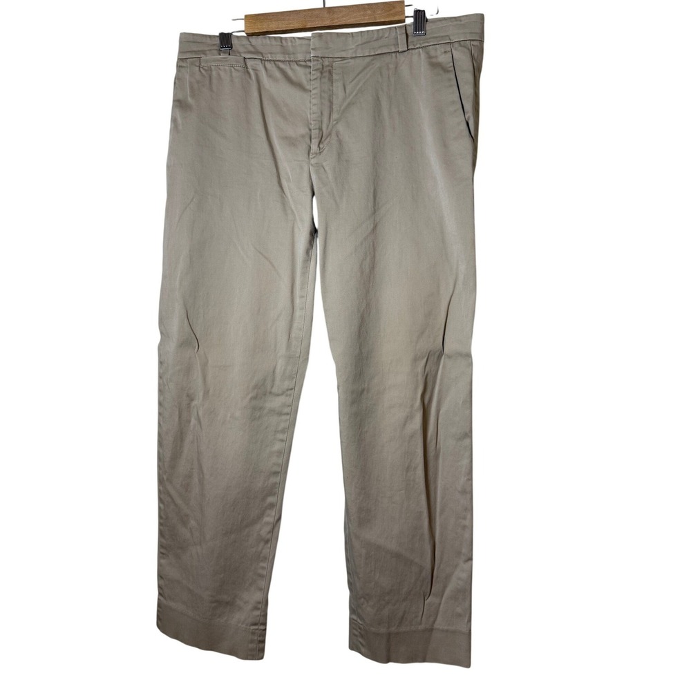Banana Republic Women Pants 10 Khaki Avalon Straight Leg Chino Officecore Preppy